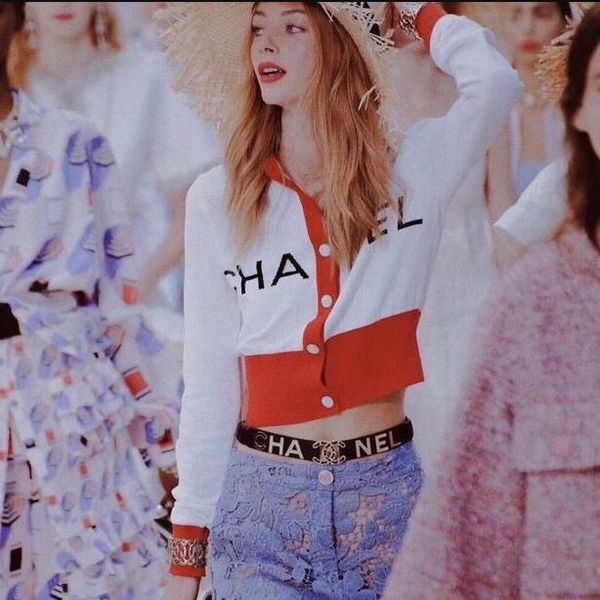 

2018 new fall women hoodie embroidery letter weat hirt knitted pullover weater top hort cardigan