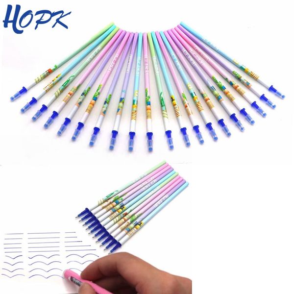 

20pcs/lot erasable pen refill office writing rods for handles 0.5mm blue black ink erasable pen refill school supplies