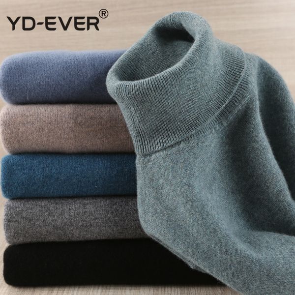 

men sweater 100% pure wool knitted pullover winter new arrival fashion turtleneck jumepr man thick clothes 8colors sweaters, White;black