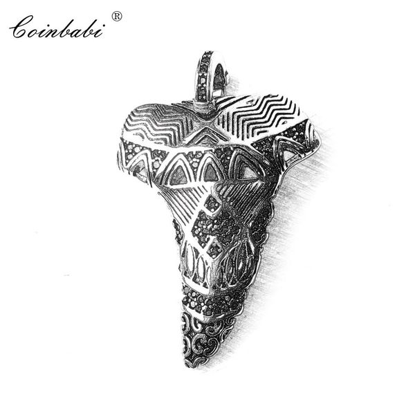 

pendant maori shark's tooth 925 sterling silver for women and men vnitage gift thomas key chains pendant fit link necklace
