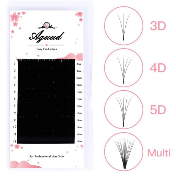 

aguud easy fan lashes bloom eyelash extension fast self-fanning volume lashes automatic flowering eyelash extension volume cilia