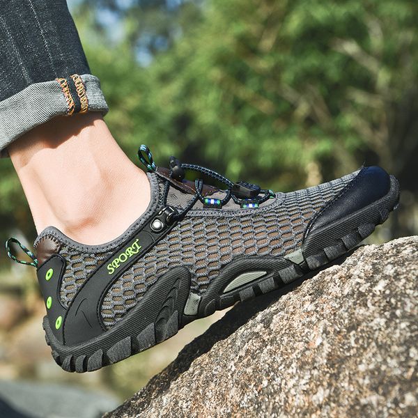 

men summer mesh shoes outdoor sports breathable mesh walking shoes