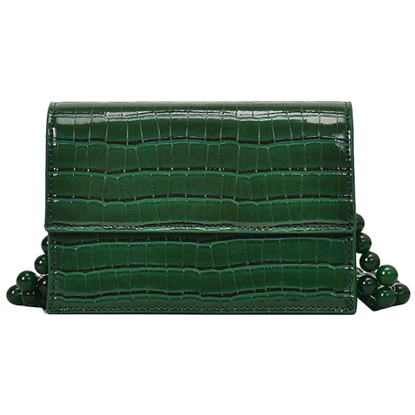 

abdb-stone pattern square bag summer new pu leather women's handbag beaded shoulder crossbody bags