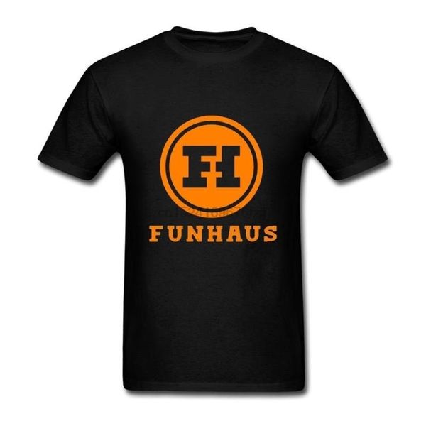 

100% хлопок funhaus o-шея tshirts, White;black