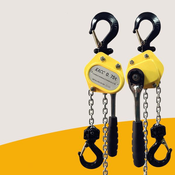 

kacc mini hand chain hoist hook mount 0.25/0.5 ton capacity 3meter lift ce certificate portable manual lever block lifting