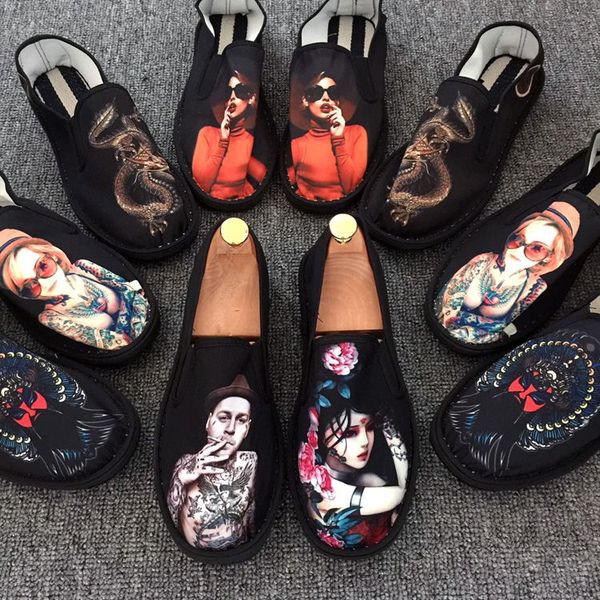 

продеть мода rubber mens casual кроссовки весной и осенью мужские мокасины смешанных цветов мужской повседневная обувь, Black