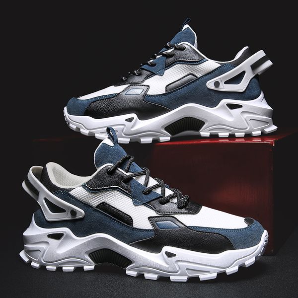 

new men casual shoes lac-up men shoes lightweight comfortable spring sneakers footwears zapatillas trainers shoesstyle hot, Black