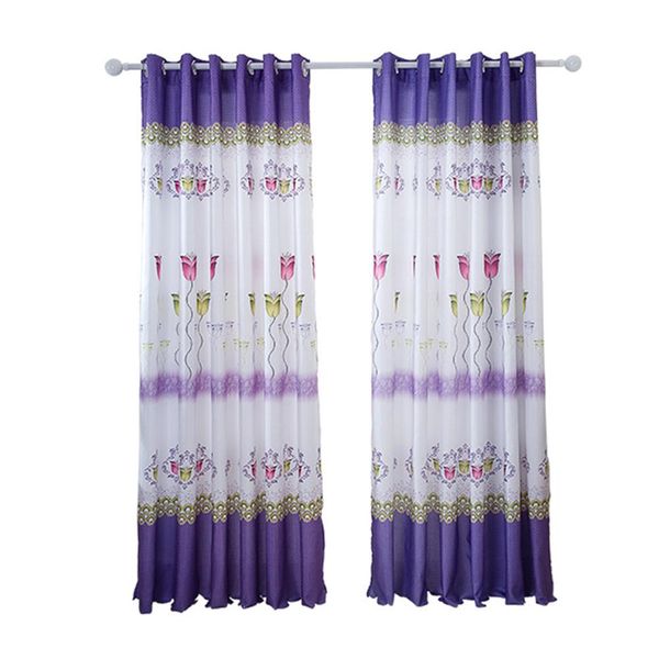 

asypets elegant butterflies printing window curtain for living room bedroom decor