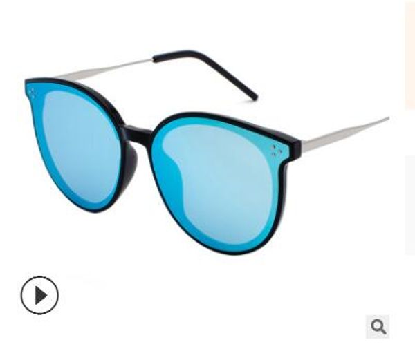 

fashion luxury evidence sunglasses retro vintage men shiny gold frame laser logo women with package, White;black