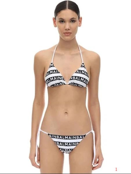 

designer bikini swimsuit brand letter printed brand swimwear bikini for women brand c0py two-piece bikini bathing suit csl20032301, White;black
