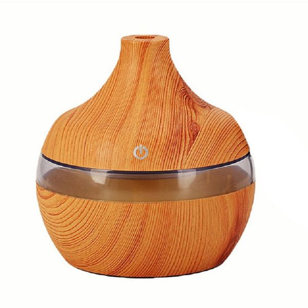 

usb 300ml wood grain aroma air humidifier electric aromatherapy essential oil humidifier aroma diffuser with 7 color led lights