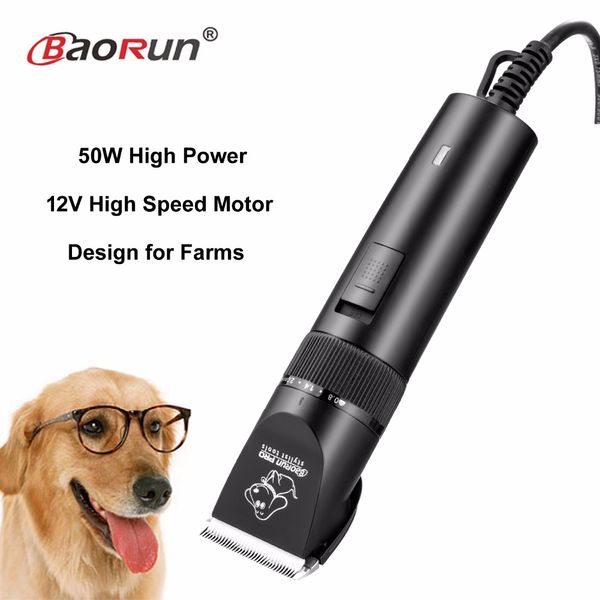 

2017 50w high power professional dog hair trimmer grooming pets animals cat clipper pets haircut shaver machine