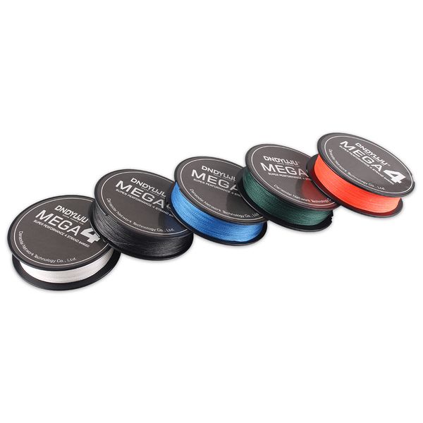 

100m brand dndyuju japan multifilament 100% pe braided fishing line 10lb to 80lb 4braided wire