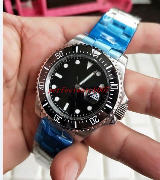 

высокое качество изделия лучшее качество стали 43 мм sea-dweller 126600 керамические 50-летие eta 2813 механизм автоматические мужские часы, Slivery;brown