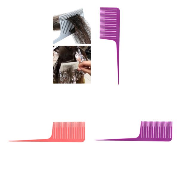 

3 pieces sectioning weave highlighting pintail foiling fine hair comb dyeing, Silver