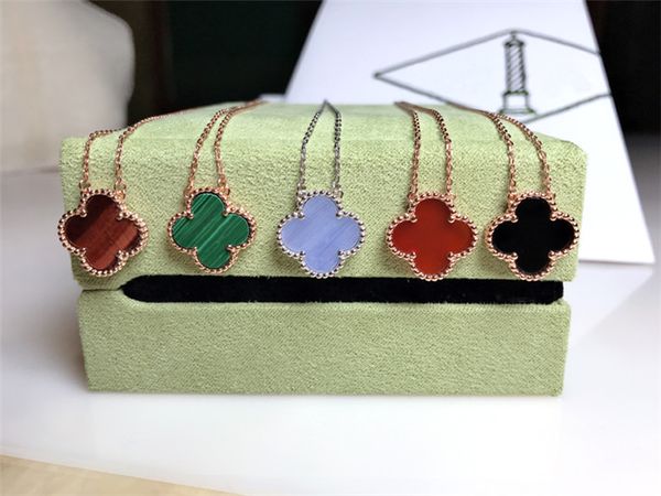 

factory outlets korean clover pendant necklace explosion models rose gold white gold necklace female wild temperament fashion, Silver