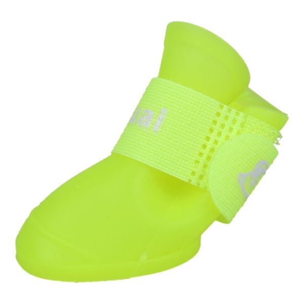 

флуоресцентный желтый m, обувь для собак пинетки резиновой собака водонепроницаемого дождя boots собаки одежда