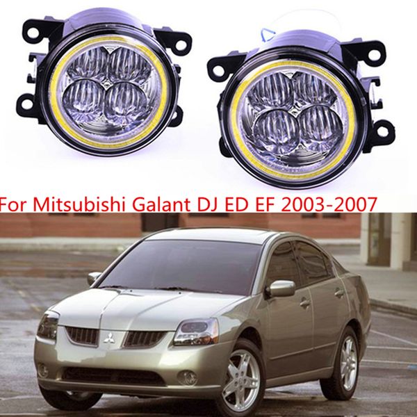 

for mitsubishi galant dj ed ef 2003-2007 angel eyes fog lights 30w daytime running lights h11 led fog lamps 2pcs