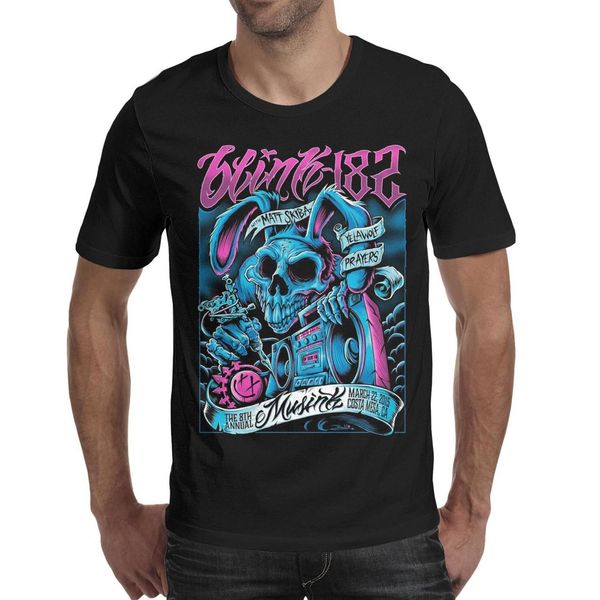 

2019 final champions blink 182 punk rock radio skull rabbit blackmens t shirt,shirts,t shirts,tee shirts personalised funny graphic designe, White;black