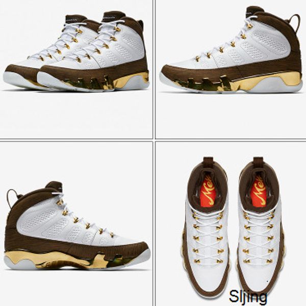 

new best air jumpman 9 баскетбол обувь мужская обувь дизайнер gold / champion final обучение тапок черный белый спортивные кроссовки размер