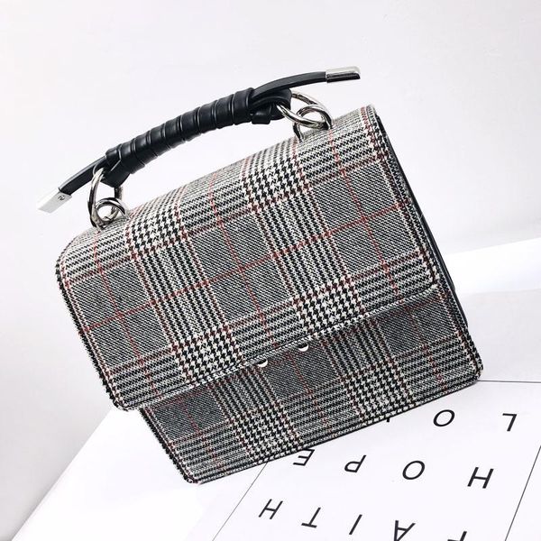 

elegant2019 ge zi wool grain chain small square summer clasp woman single shoulder package oblique satchel