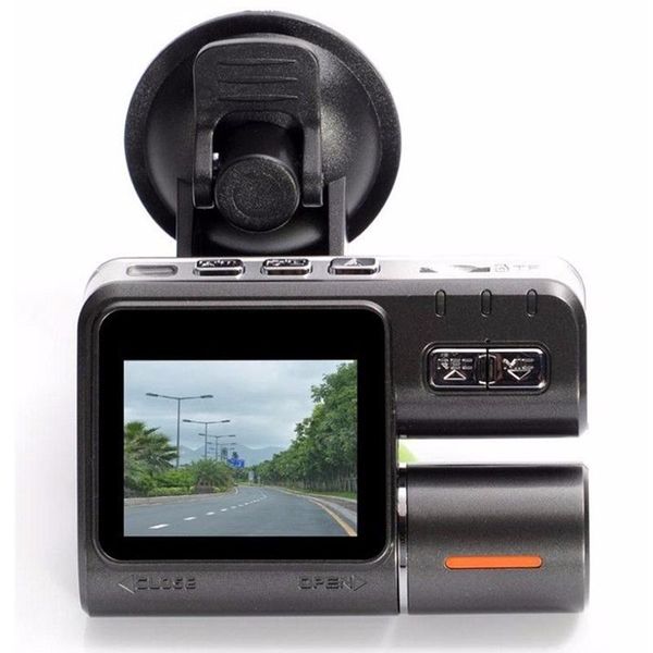 

2" hd 1080p dual lens split camera dvr night vision dash cam video recorder dual lens gravity sensor car dvr camcorder