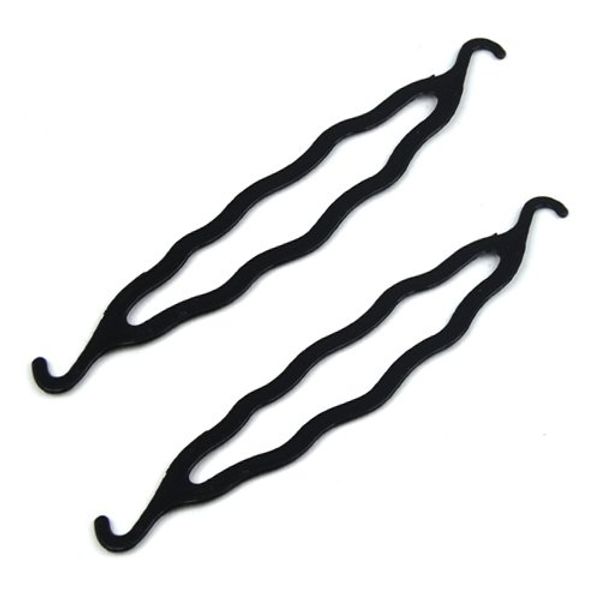 

cqmf magic styling hair twist braid tool amaranth twist holder clip bun, Brown