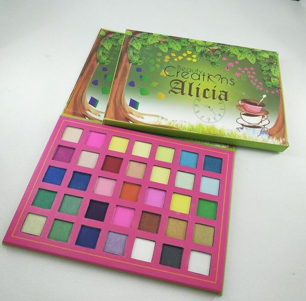 

beauty brand makeup eyeshadow palette el envÃ­o de ojos en polvo dhl gama de colores mate de la nueva alicia maquillaje 35colors