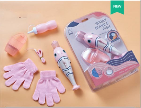 

auto smoke fog spray bubble machine gun music cute automatic soap water blower outdoor toys for kids girls boys gift party home#sss