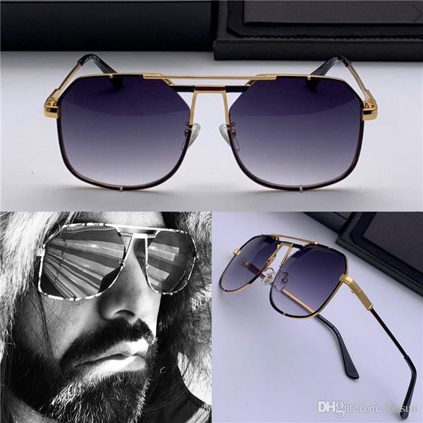 

new popular men german designer sunglasses 959 metal pilot retro frame sunglasses fashion simple avant-garde design style with case, White;black