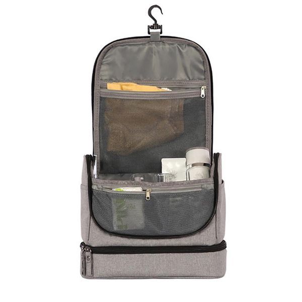 

new waterproof men hanging makeup bag oxford travel organizer cosmetic bag for women necessaries make up case wash toiletry