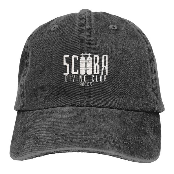 

diving club print vintage adjustable trucker cap for adult