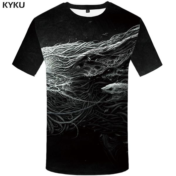 

kyku tree t shirt men galaxy space t-shirt funny t shirts black 3dprint t-shirt mens clothing summer tees shirts, White;black