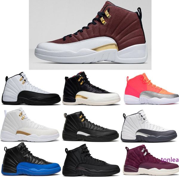 

новый 12 темно-серый игра королевская игра с мячом баскетбол обувь gamma синий бордо фиолетовый 12s шмель спорт кроссовки с