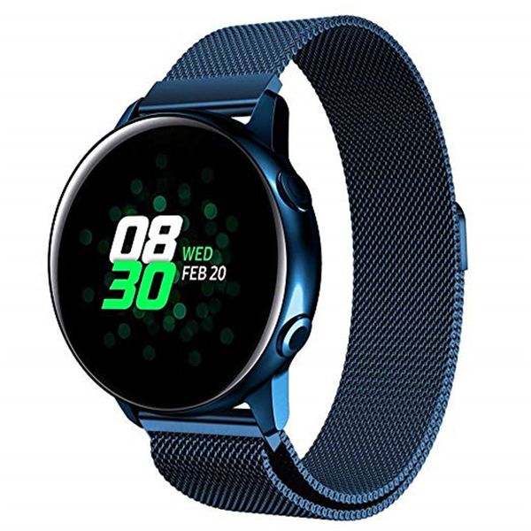 

20mm 22mm milanese loop magnetic bracelet band for samsung galaxy watch active 40mm/galaxy watch 42mm 46mm/ gear s3/s2 strap, Black;brown