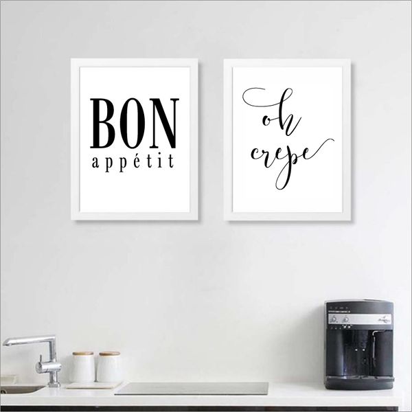 

french kitchen art decor oh crepe poster prints, bon appetit print french kitchen wall art canvas painting