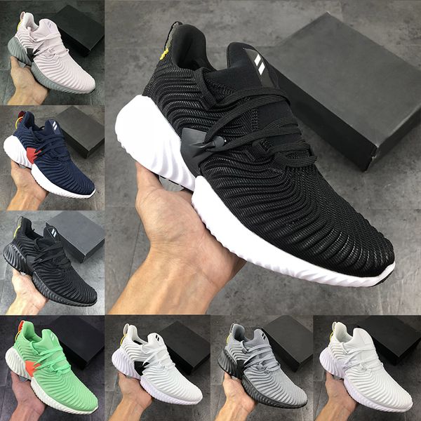 

2020 alphabounce beyond running sports shoes for man brand kolor triple black white grey alpha khaki bounce women sport trainer sneakers