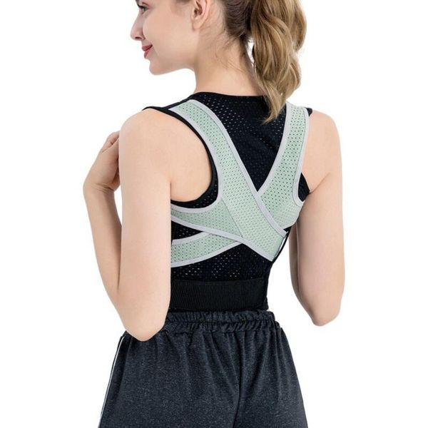 

регулируемая спинка корректор осанки позвоночник назад плечо поясничная brace поддержки пояс осанки коррекция blet нет посмертные 8575, Black;blue