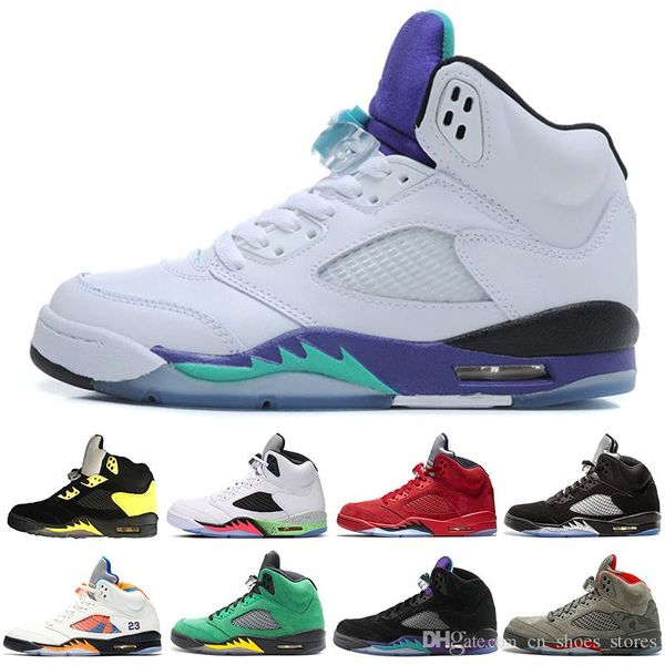 

2019 5 5s v international flight oregon pe men basketball shoes og black camo grey red blue suede fire red sport sneakers 7-13