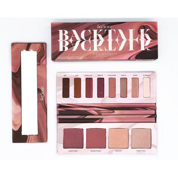 

Backtalk 12 color eye hadow palette eye face palette highlighter blu h new eye hadow dhl 421