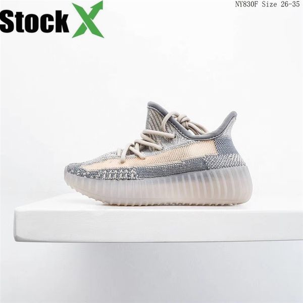 

kids designer sneakers hiphop brand kanye west shoes for boys girls teens active breathable running shoes eur 22-31 4 colors#204