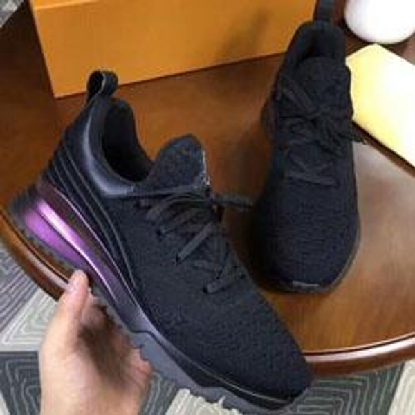 

2019 casual women men sneakers white black green knit lace-up trainers high shoes with box 02