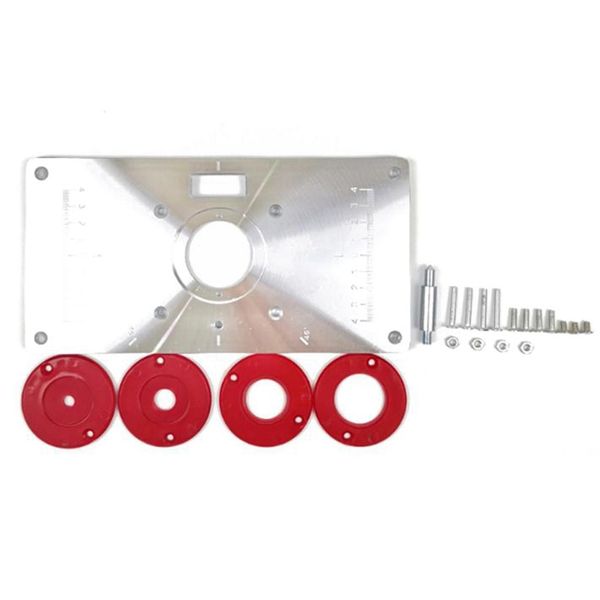 

multifunctional aluminium alloy router table insert plate woodworking benches wood router trimmer models engraving machine