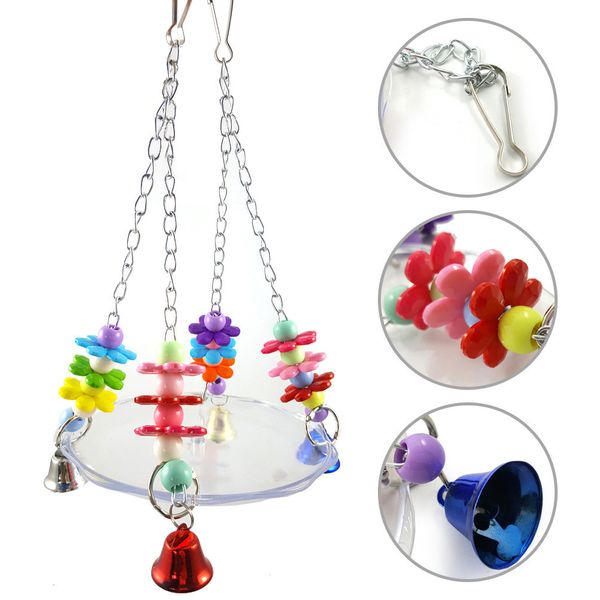 

parrot bowl hanging basket cage swing the gift box snacks disc small pet suspension alpinia oxyphylla cross border product