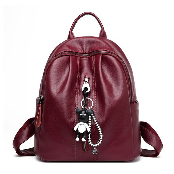 

women's backpack travel casual bag 2017 new style backpack korean-style bright surface high school university backpack