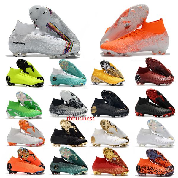 

горячая mercurial superfly vi 360 elite fg kj 6 xii 12 cr7 роналду неймар мужские женские мальчики высокие футбольные бутсы футбольные бутсы