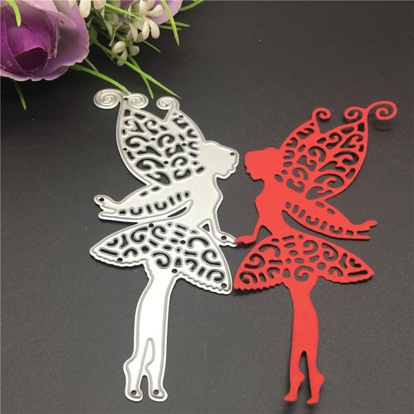 

metal cutting dies butterfly fairy angle wing girl scrapbooking album paper craft home decorative embossing craft dies other decorative stic