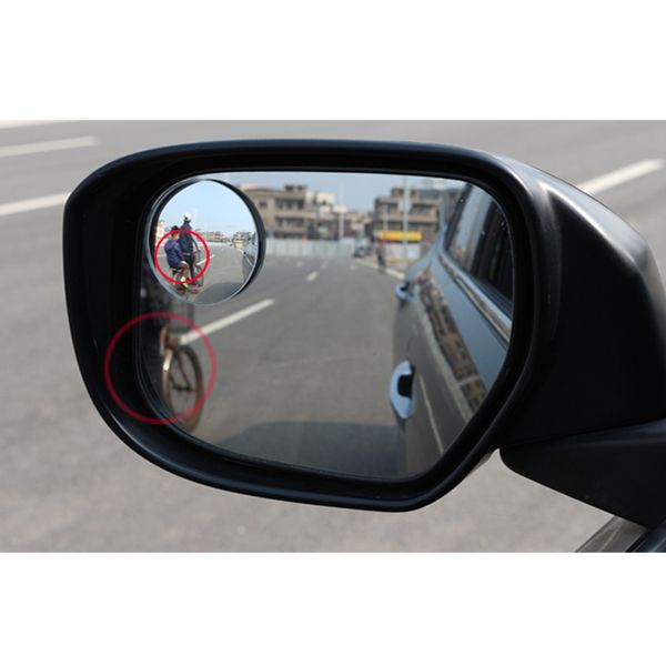 

2018 new universal clear car rear view mirror safety wide angle blind spot mirror parking round convex auto exterior accessorie