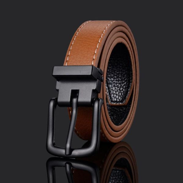 

hight quality men/women waist belt new designer children belts boys/girls metal pin buckle jeans belt waistband, Black;brown