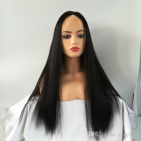 

24inch wholesale unprocessed 10a grade virgin raw brazilian human hair full lace wig for black women